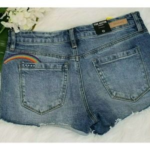 Blank NYC Shorts  Jean 27 The Astor Rainbow Sun